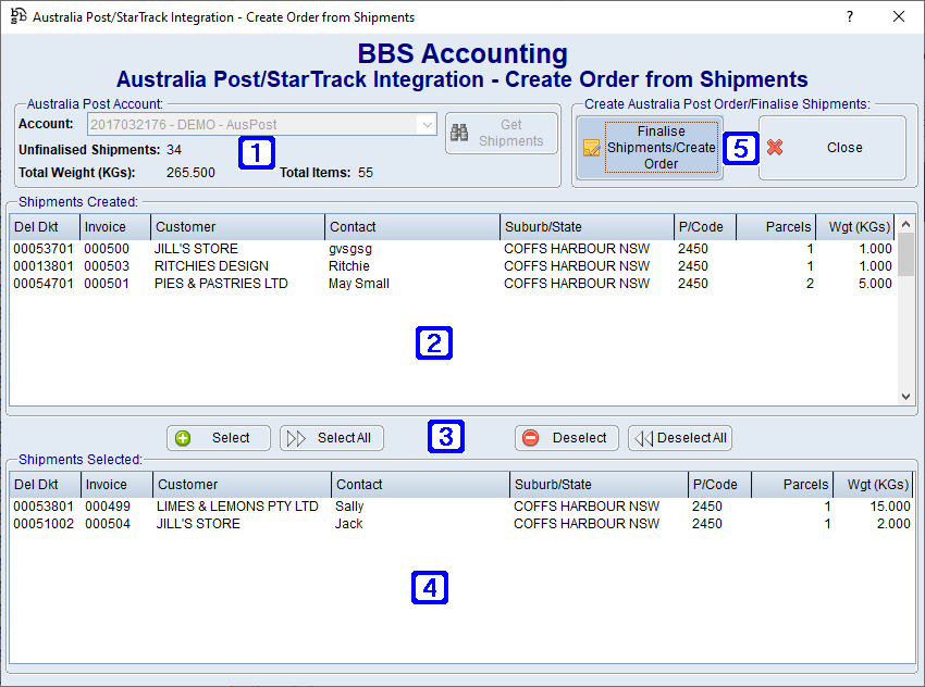 Australia Post/StarTrack Integration - Create Order from Shipments