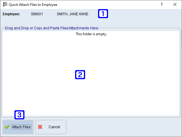 Quick Attach Files to Employee