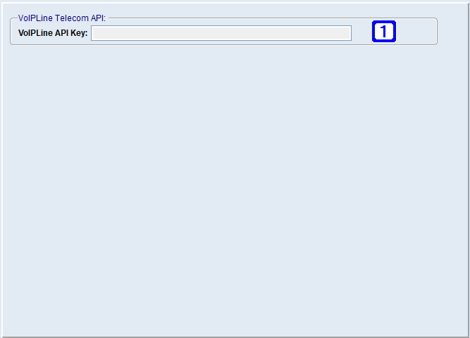 System Parameter Maintenance - Telephony Settings Screen