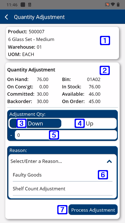 BBSAtom Qty Adjustment