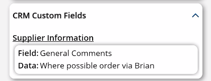 supp crm custom fields