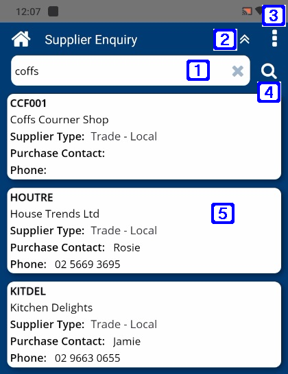 Supplier search