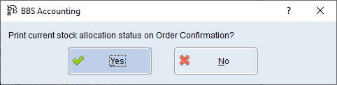 Sales Order Print Confirmation