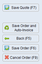 Sales Order Entry Maintenance Saving Instructions