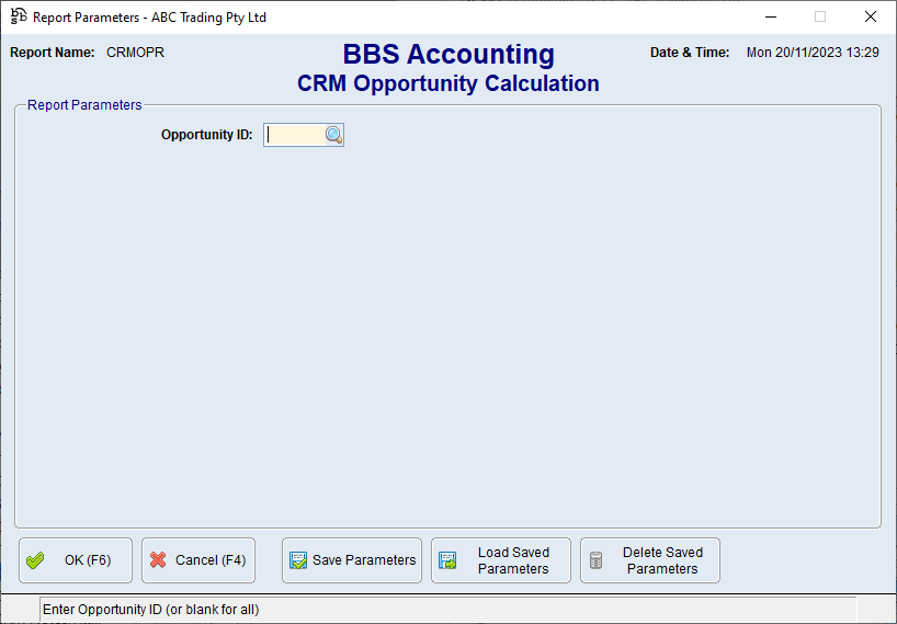 CRM Opportunity Calculation